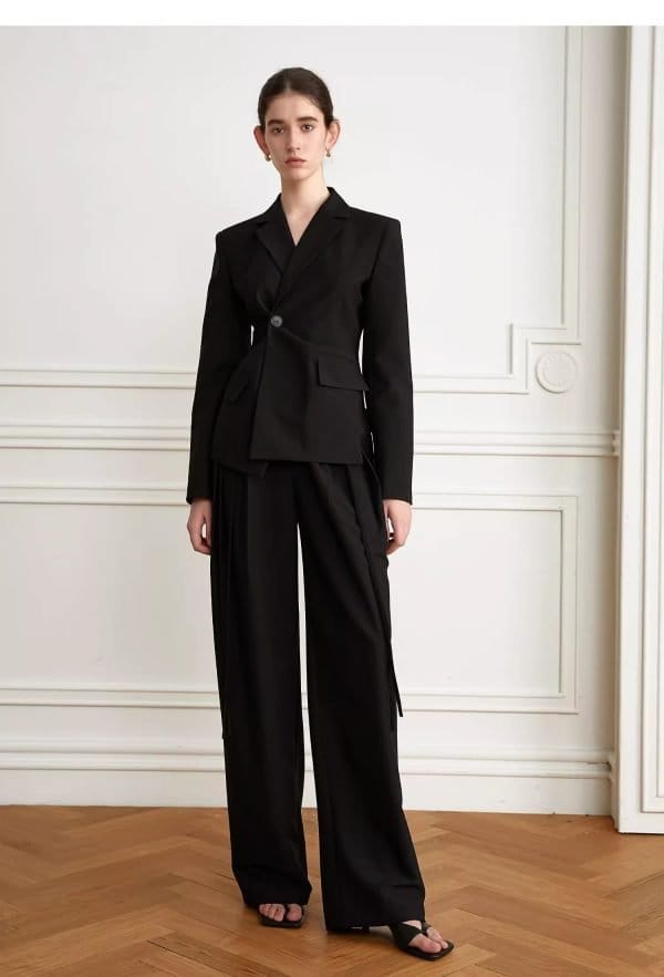 BLACK SLIM SUIT JACKET - 图片 2