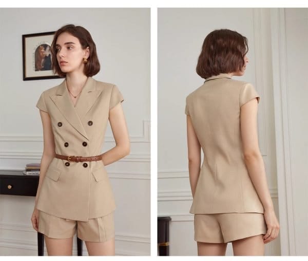 SHORT-SLEEVED SMALL SUIT - 图片 2