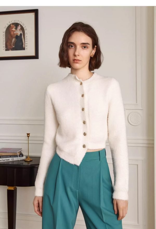 IRREGULAR WHITE SWEATER - 图片 2