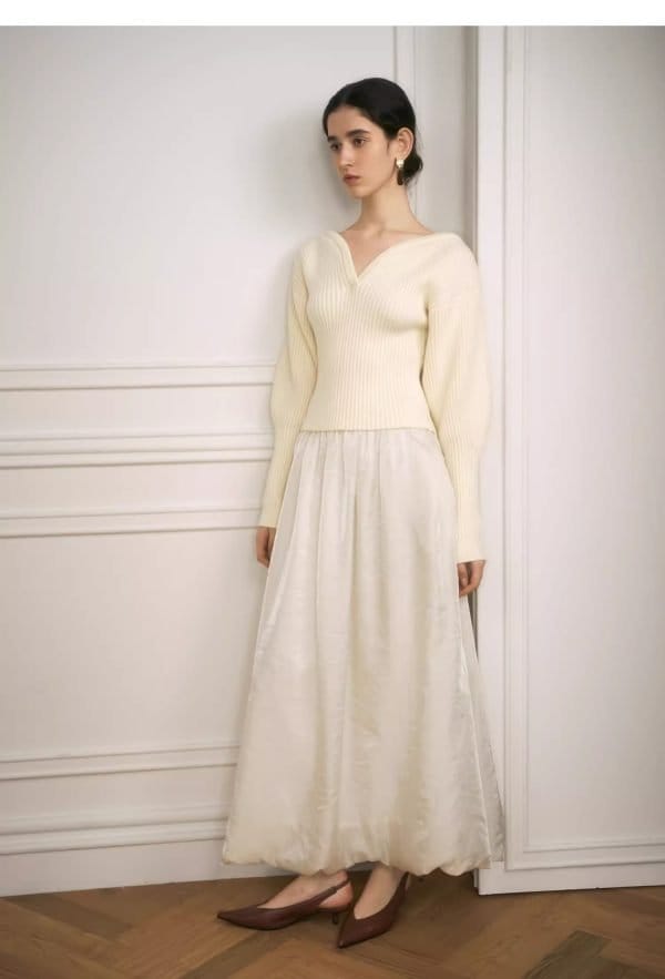 V-NECK PULLOVER SWEATER - 图片 12