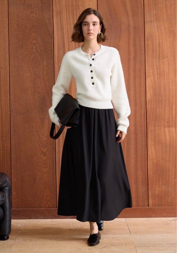 DESIGNED BUTTON SWEATER - 图片 3