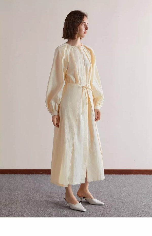 PLEATED SHIRT DRESS - 图片 5