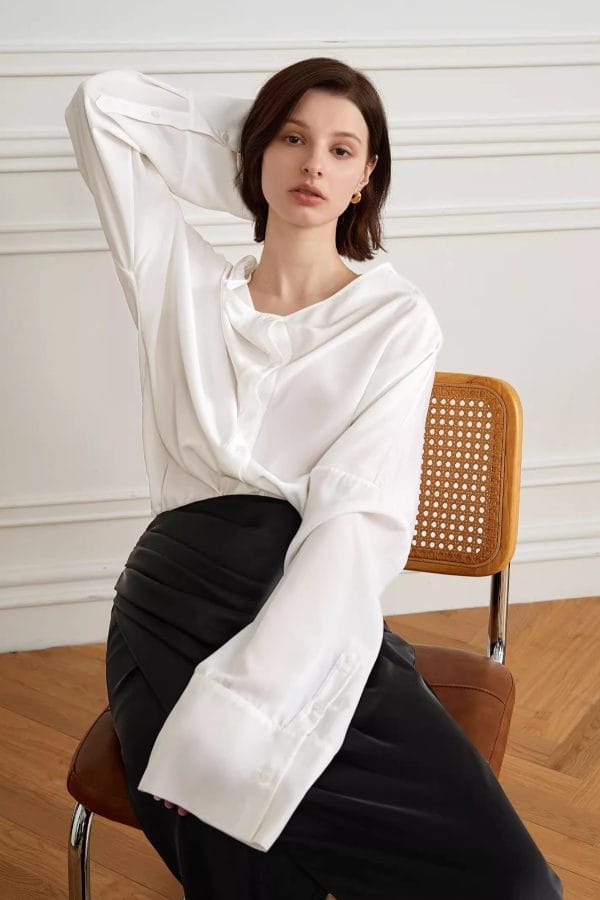 BLACK MIDI SKIRT - 图片 7