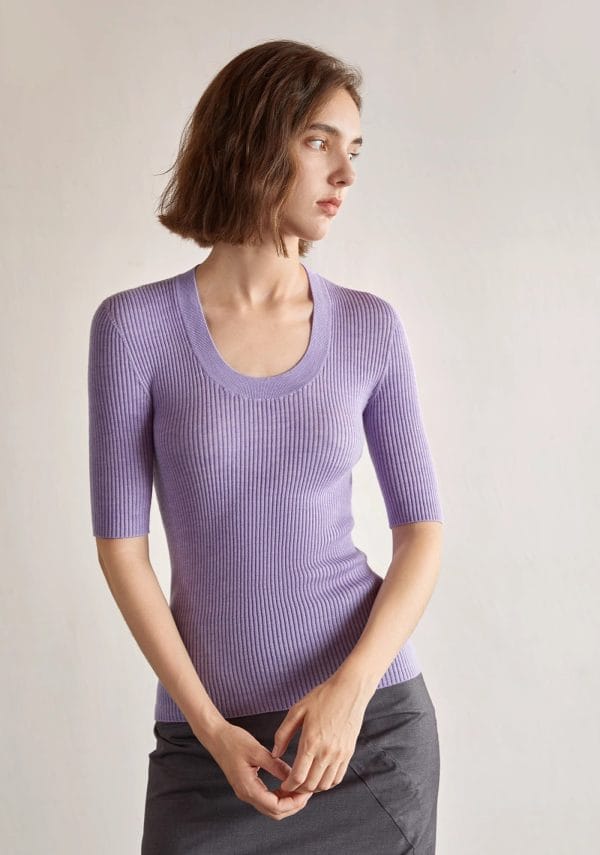 T-SHIRT KNITTED SWEATER - 图片 3