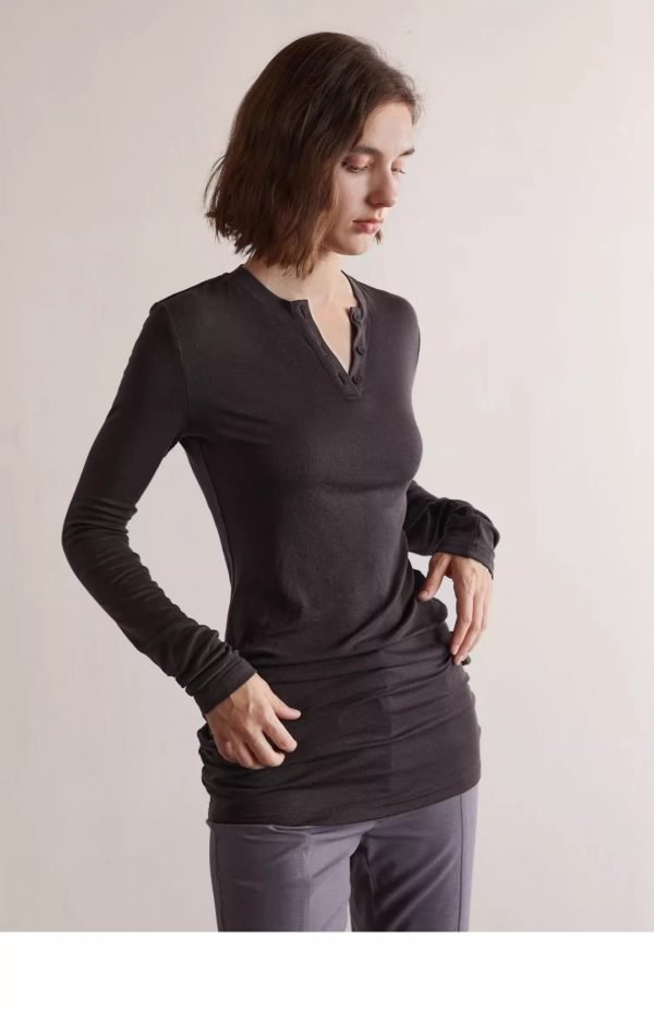 RETRO SLIM KNIT TOP - 图片 5