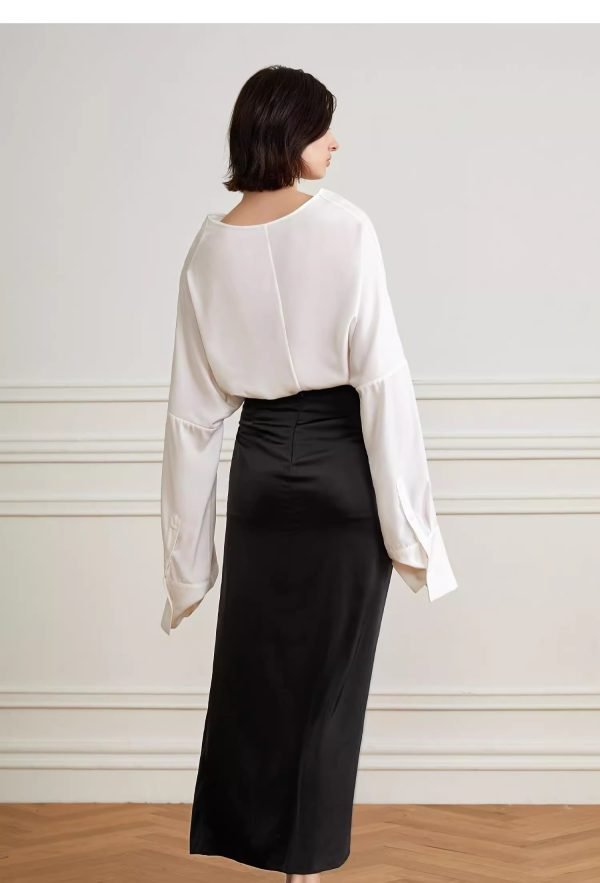 BLACK MIDI SKIRT - 图片 6