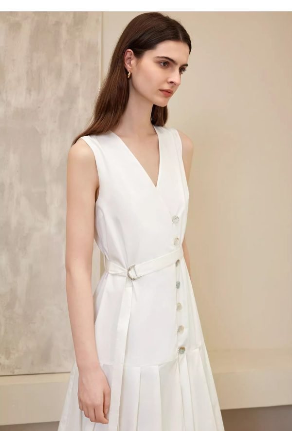 SLEEVELESS LACE UP DRESS - 图片 3