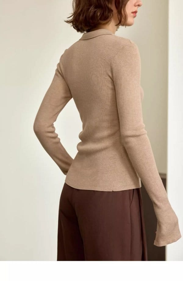 SLIM KNIT CARDIGAN - 图片 5