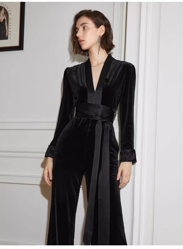 V-NECK JUMPSUIT - 图片 4