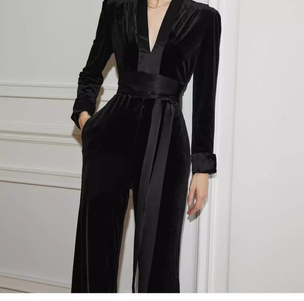 V-NECK JUMPSUIT - 图片 5