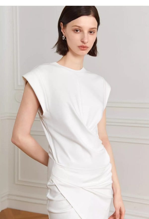 ROUND NECK DRESS - 图片 5