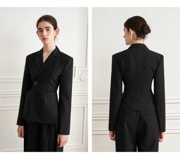 BLACK SLIM SUIT JACKET - 图片 7