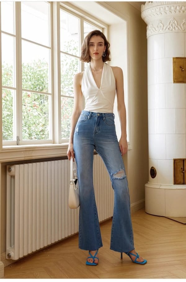 VINTAGE HIGH-WAISTED JEANS - 图片 6