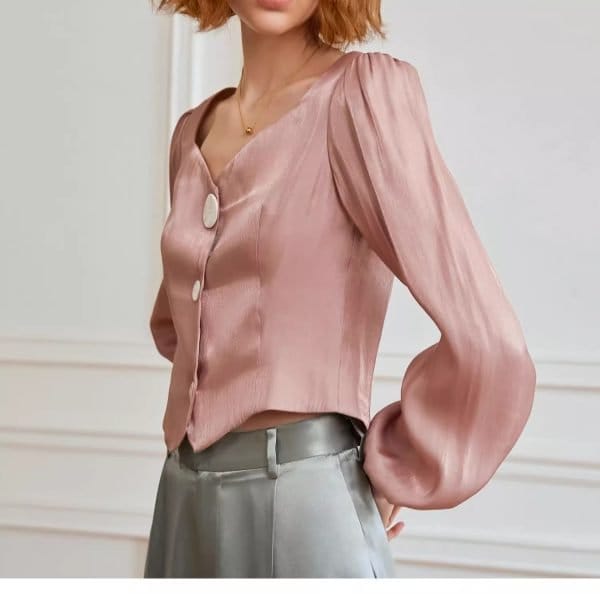 LANTERN SLEEVES SHIRT - 图片 4