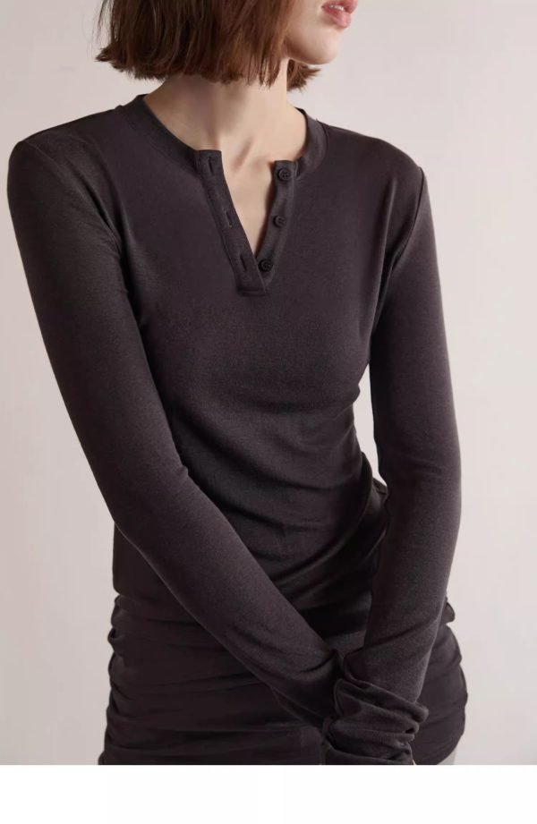 RETRO SLIM KNIT TOP - 图片 7
