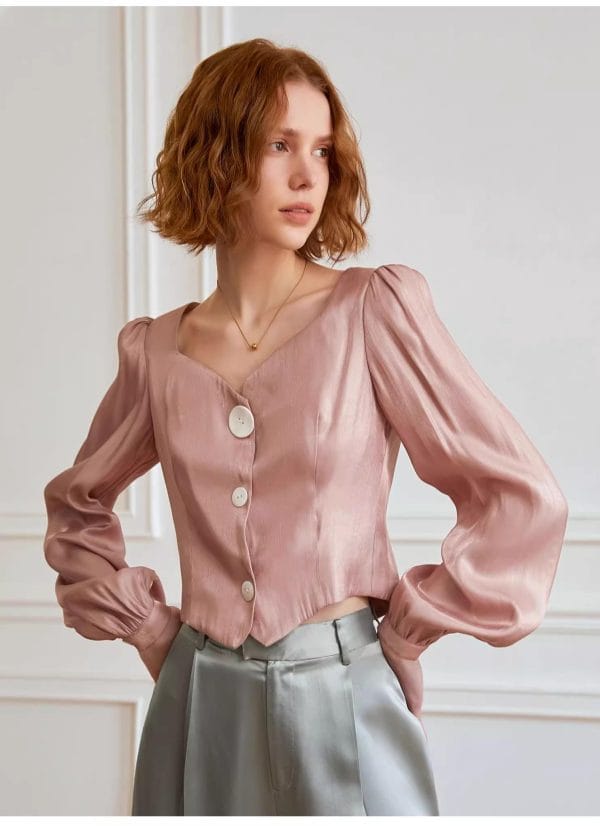 LANTERN SLEEVES SHIRT - 图片 6