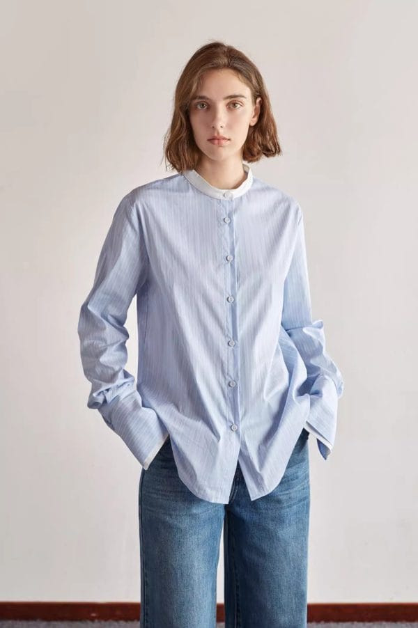 BLUE STRIPED SHIRT