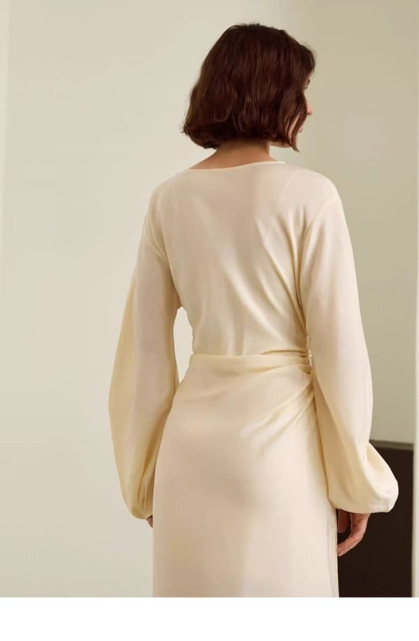 ROUND NECK FRENCH DRESS - 图片 6