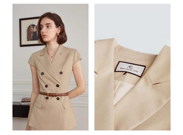 SHORT-SLEEVED SMALL SUIT - 图片 8