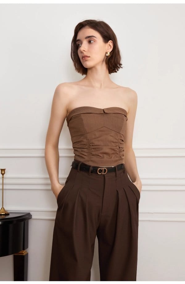 HIGH-WAISTED LOOSE PANTS - 图片 3