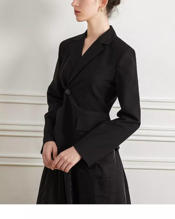 BLACK SLIM SUIT JACKET - 图片 8