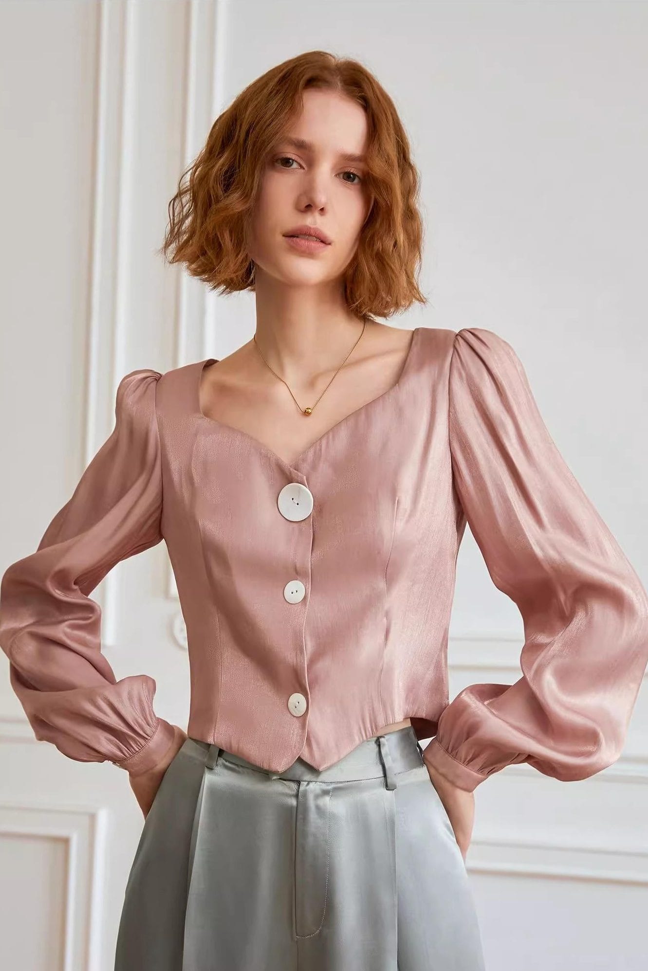 LANTERN SLEEVES SHIRT