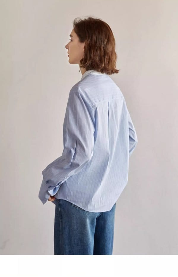 BLUE STRIPED SHIRT - 图片 8
