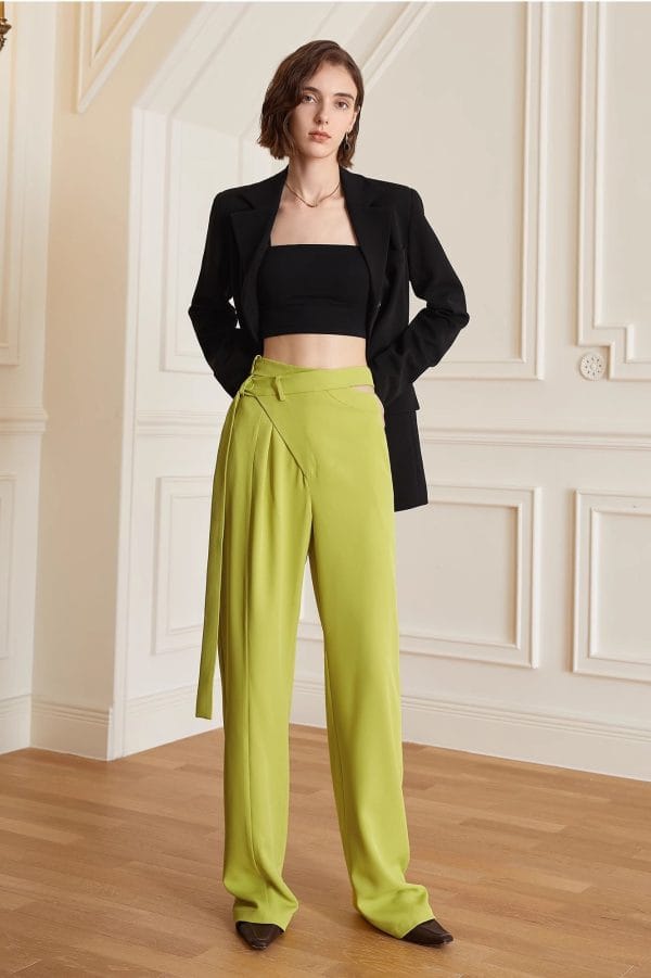 HIGH-WAISTED TROUSERS