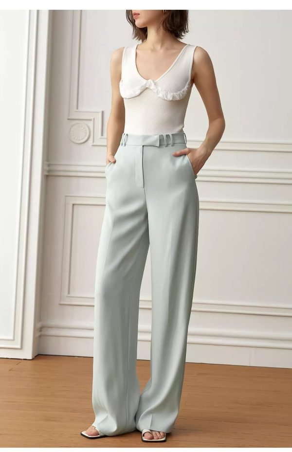 WIDE-LEG STRAIGHT PANTS - 图片 4