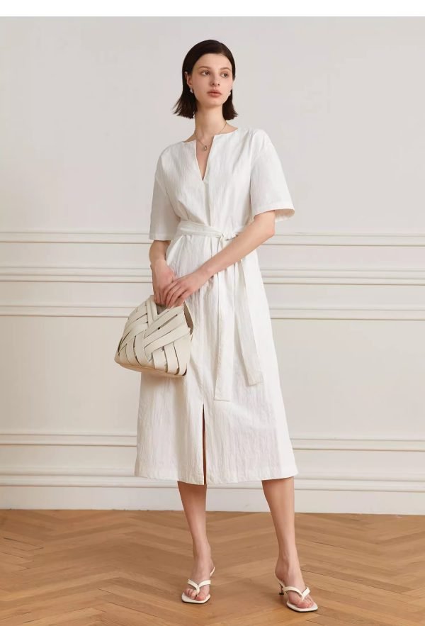 V-NECK STRAP DRESS - 图片 7